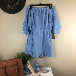 Zara off the shoulder romper NWT